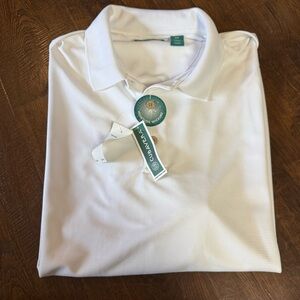 Cubavera White Collared Polo Shirt - NEW with tags